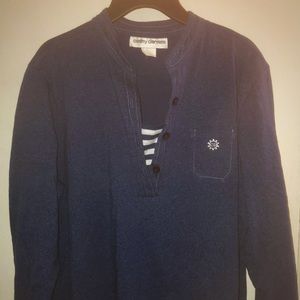 Navy blue long sleeve Cathy Daniels Shirt